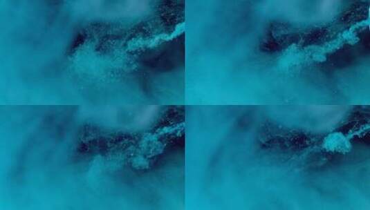 蓝色系列粒子颗粒雾飞絮 (6)高清在线视频素材下载