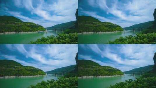 4k实拍重庆长江山峡航运风光云海延时空镜头高清在线视频素材下载