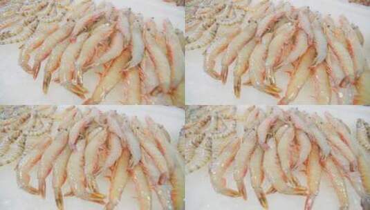 海鲜 食材 美味  菜场 海鲜 贝壳  虾  鱼高清在线视频素材下载
