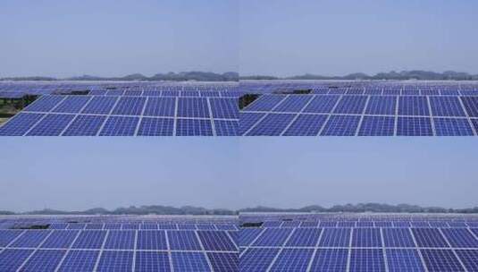 户外太阳能电池板高清在线视频素材下载