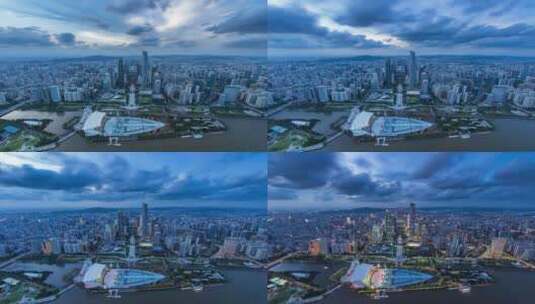 【广州】广州塔塔顶俯瞰新中轴高清在线视频素材下载