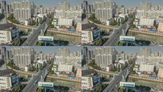 常州广化桥延时 城市高清在线视频素材下载