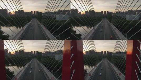 六安市淠史杭大桥高清在线视频素材下载