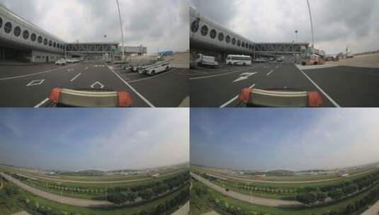 首都机场停机坪延时民航客机高清在线视频素材下载