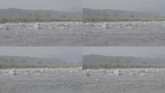 溪流 石滩 河流 沙石水流  鹅卵石高清在线视频素材下载