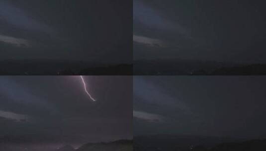 湖州德清莫干山闪电高清在线视频素材下载