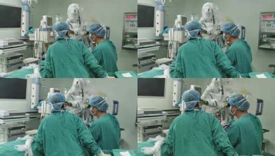 医院手术室医生治疗高清在线视频素材下载