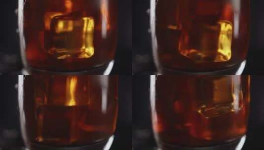 洋酒威士忌电影机实拍特写高清在线视频素材下载