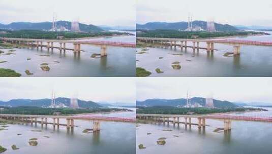 江西吉安永和连心大桥高清在线视频素材下载