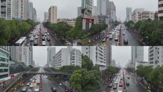 昆明北京街景航拍高清在线视频素材下载