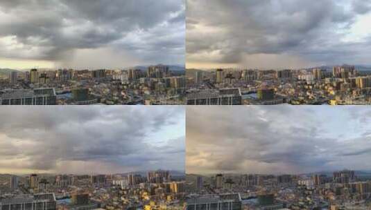 广西桂林暴雨积雨云气象摄影延时高清在线视频素材下载
