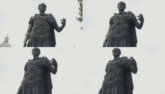 凯撒雕像高清在线视频素材下载