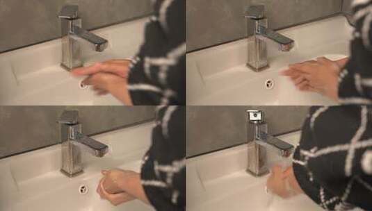 4K日常清洁洗手消毒杀菌实拍视频高清在线视频素材下载