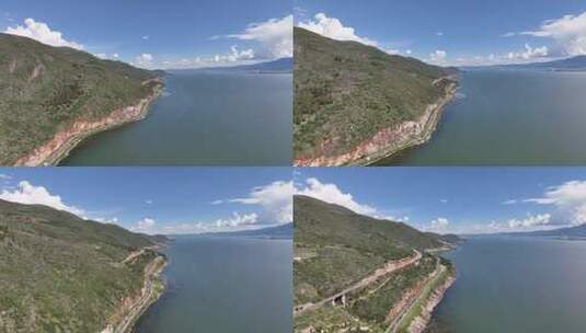 云南大理洱海航拍空境高清在线视频素材下载