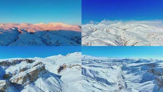 无人机 风光延时 西藏阿里地区 雪山风光高清在线视频素材下载