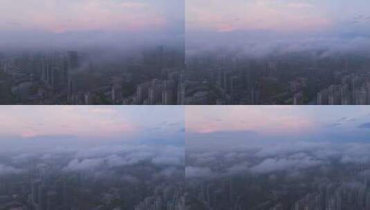 4K航拍广西南宁城市风光高清在线视频素材下载