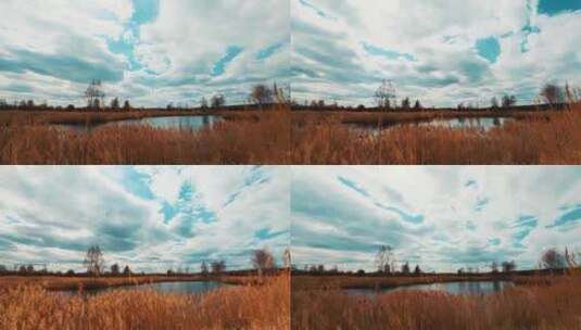云散天晴 风云变化 自然风光高清在线视频素材下载