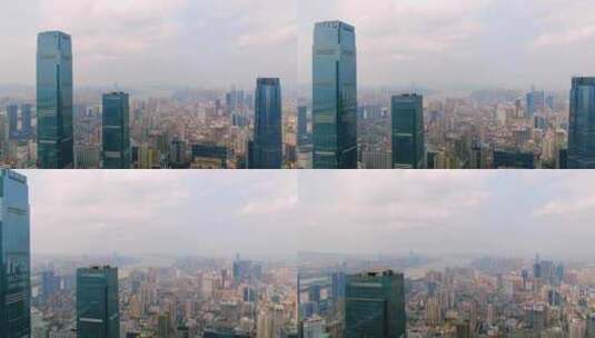 4K航拍湖南第一高楼高清在线视频素材下载