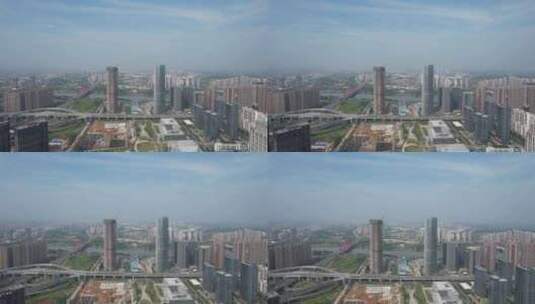 江西赣州城市风光航拍高清在线视频素材下载
