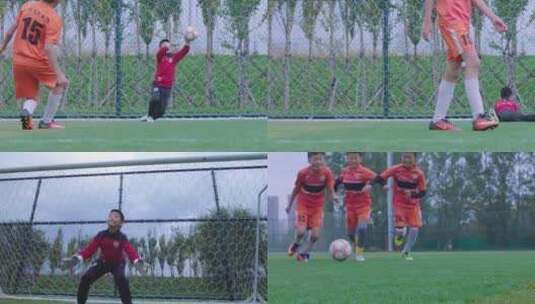 儿童 足球 训练高清在线视频素材下载