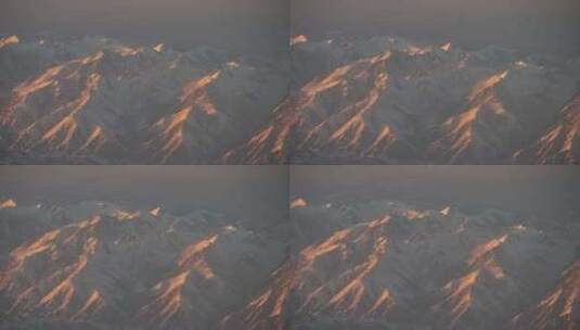 飞机上看新疆风景高清在线视频素材下载