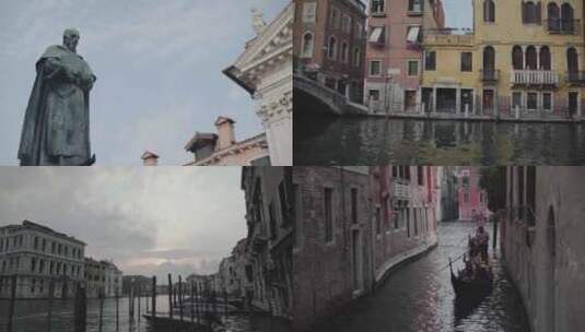 国外欧洲威尼斯的建筑风光高清在线视频素材下载