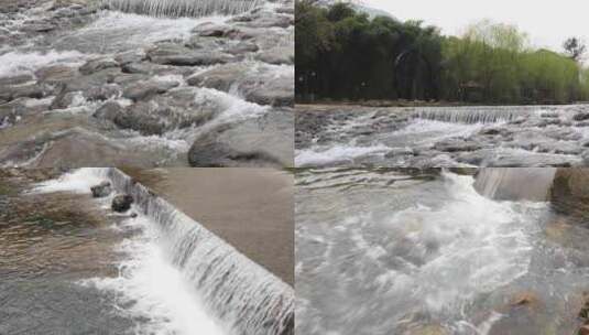 江南乡村春天小溪流水空镜合集高清在线视频素材下载