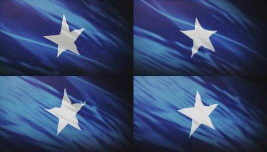 索马里国旗挥舞-4K高清在线视频素材下载