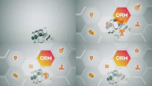 ORM在线声誉管理触摸屏动画高清在线视频素材下载