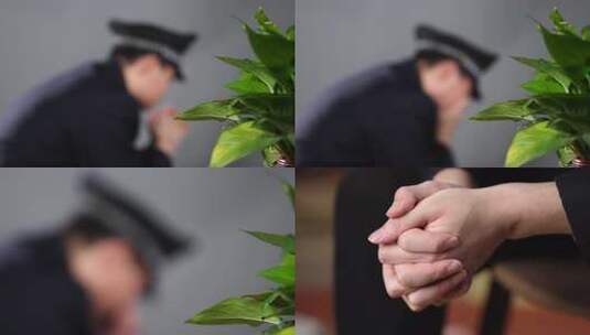 警察匿名访谈职务犯罪忏悔回忆录警察犯罪高清在线视频素材下载