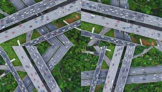 城市快速路立交桥高清在线视频素材下载