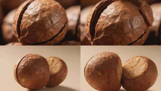 夏威夷果_澳洲坚果高清在线视频素材下载