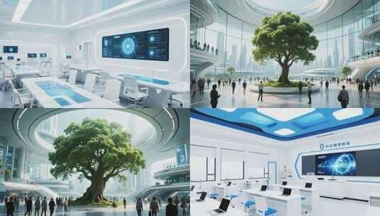 未来教育数字化学习VR教育虚拟现实科技高清在线视频素材下载