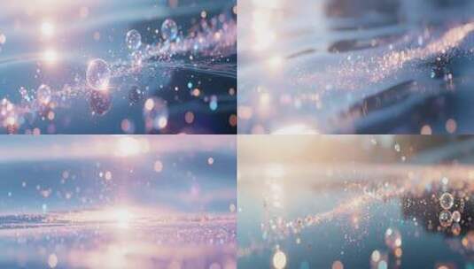 闪烁粒子特效背景高清在线视频素材下载