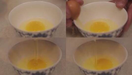 打鸡蛋磕鸡蛋鸡蛋液 (3)高清在线视频素材下载