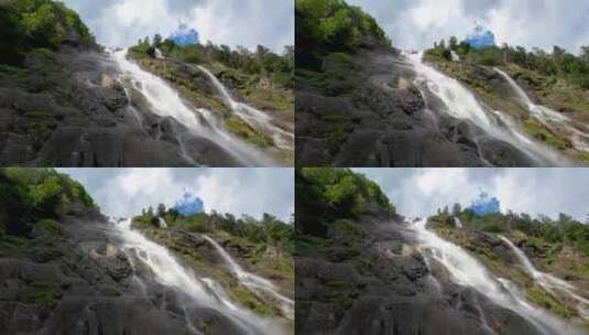 瀑布流水素材高清在线视频素材下载