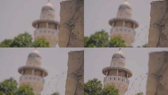 以色列的圆顶塔高清在线视频素材下载