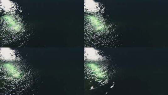 河水纹理在夜间反光高清在线视频素材下载