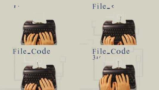 用打字机打字高清在线视频素材下载