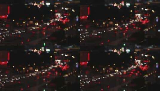 特殊拍摄效果的城市路口高清在线视频素材下载