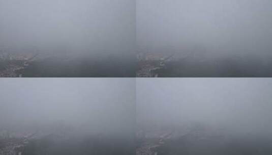 云雾中的城市高清在线视频素材下载