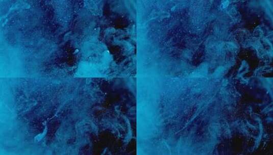 蓝色系列粒子颗粒雾飞絮 (7)高清在线视频素材下载