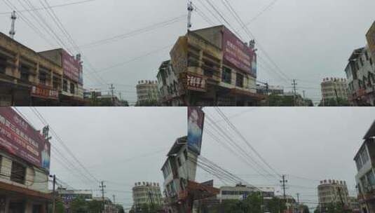 疫情解封街道街头商店步行街马路交通高清在线视频素材下载