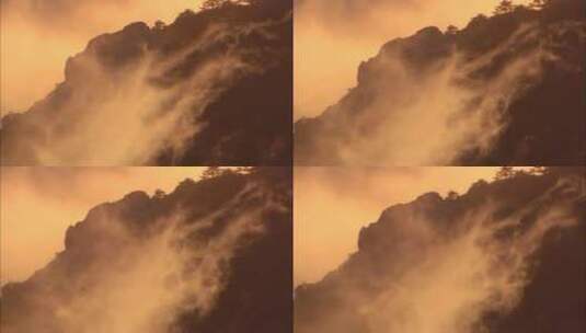 山川云雾缭绕自然景色高清在线视频素材下载