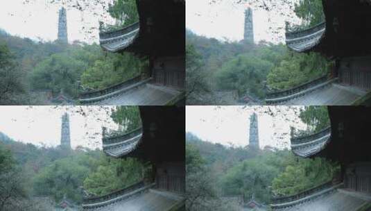 天台山国清寺建筑视频高清在线视频素材下载
