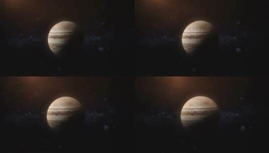 土星木星宇宙太空星球穿梭漫游星云高清在线视频素材下载