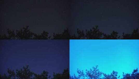 星空下的夜色高清在线视频素材下载