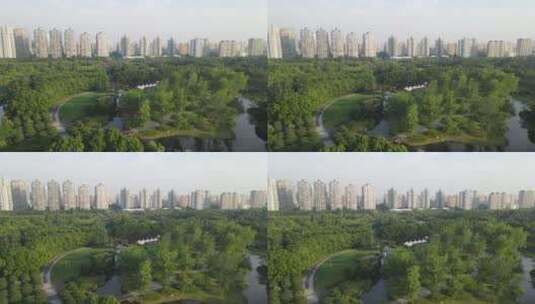 上海世纪公园4K航拍上海世纪广场4K航拍高清在线视频素材下载