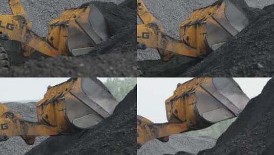 铲车 煤炭装运高清在线视频素材下载