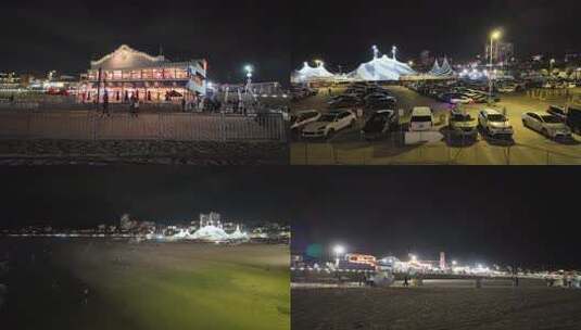 Santa Monica圣塔莫尼卡海滩高清在线视频素材下载